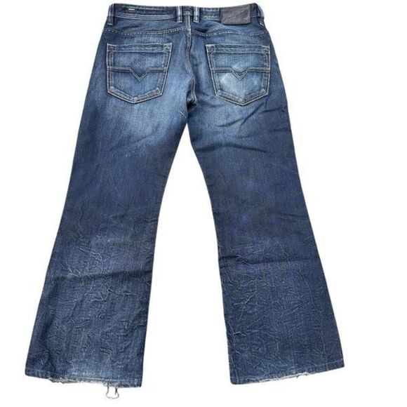 DIESEL KOFFHA Designer Jeans Medium Blue Wash Made in Italy Regular Straight Den - Picture 2 of 7
